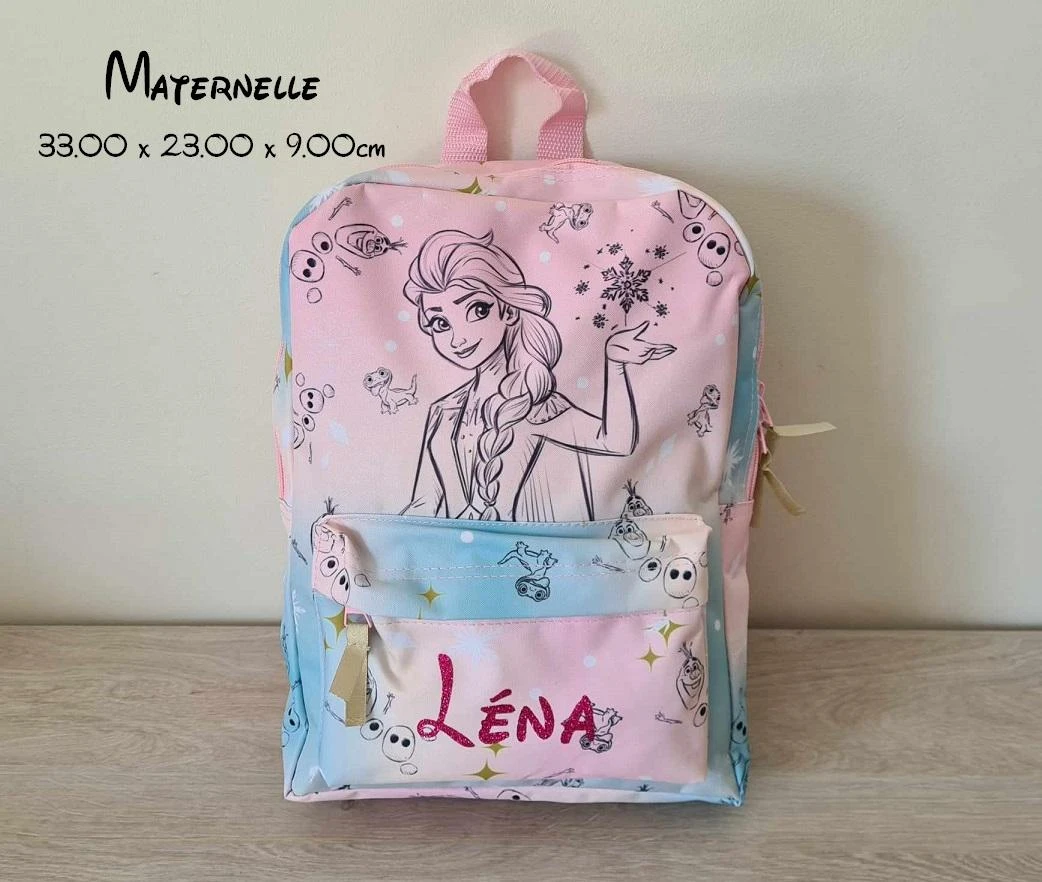 sac maternelle personnalisé reine des neiges